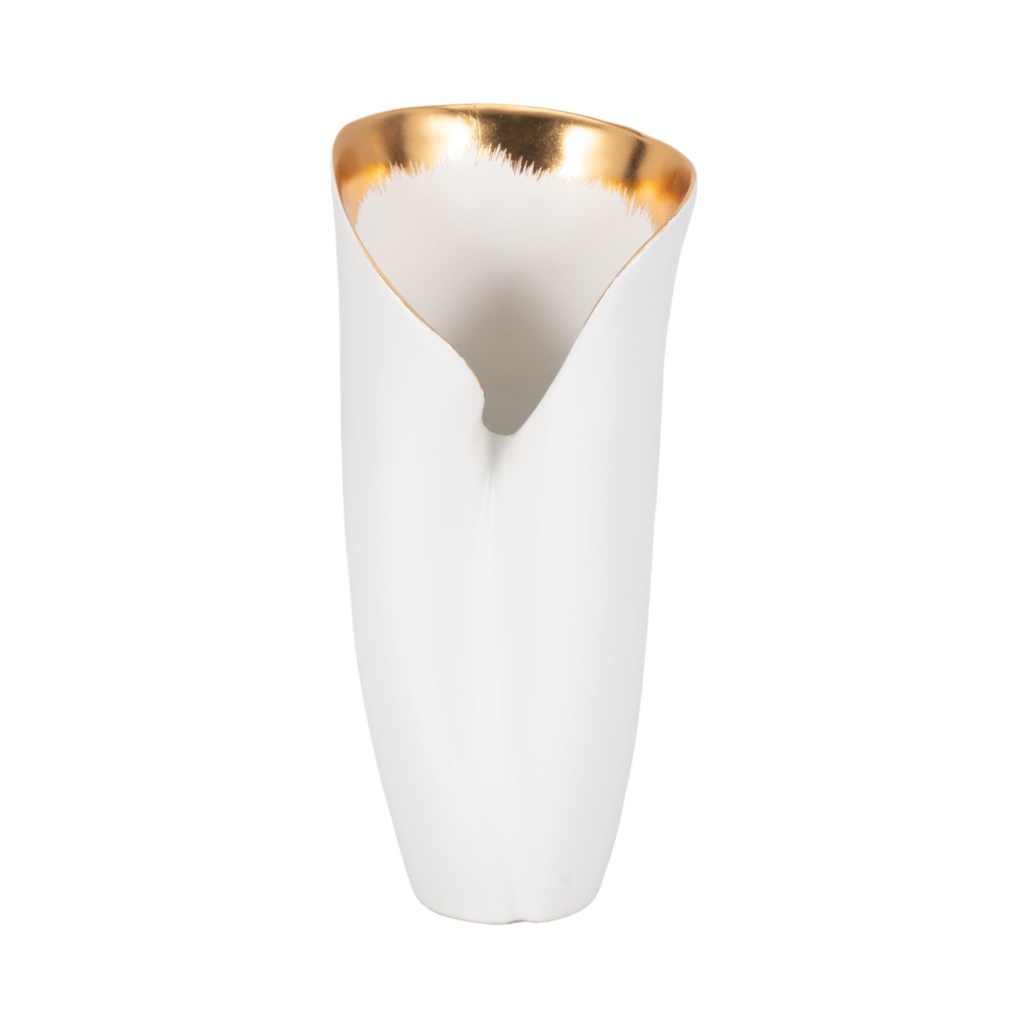 HOLLIS VASE, WHITE Vases and Jars| Sagebrook Home