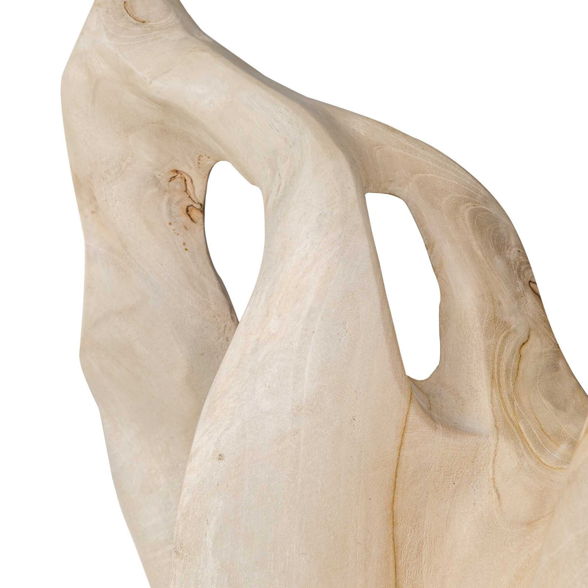 Hollow Form Indoor-Outdoor Teak Sculpture Table Decors| Uttermost