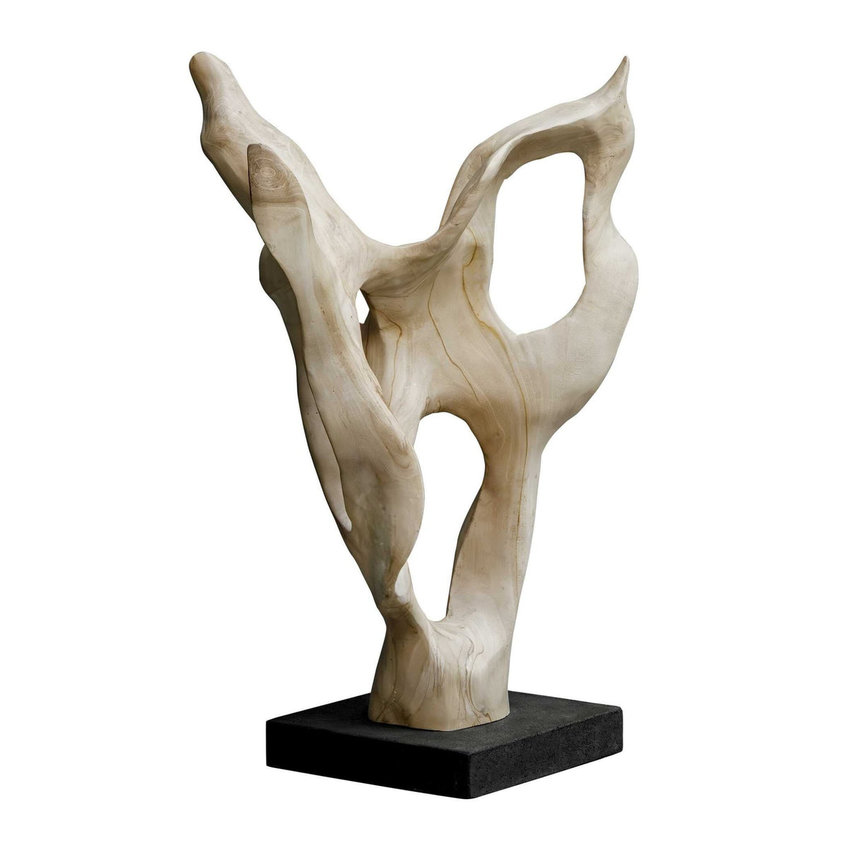 Hollow Form Indoor-Outdoor Teak Sculpture Table Decors| Uttermost