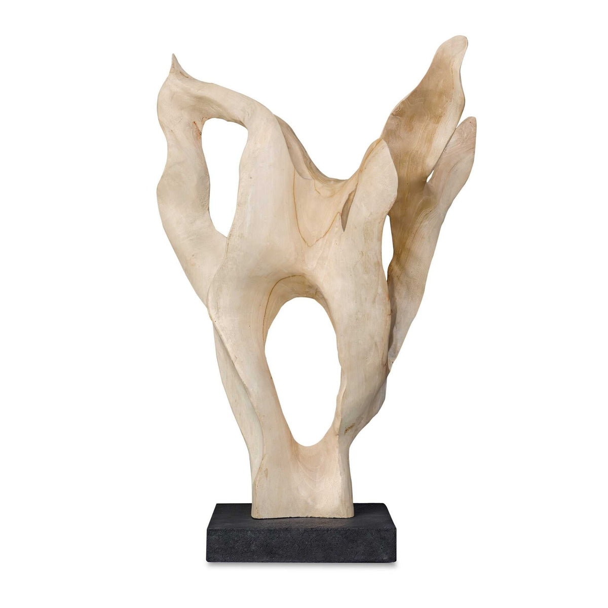 Hollow Form Indoor-Outdoor Teak Sculpture Table Decors| Uttermost