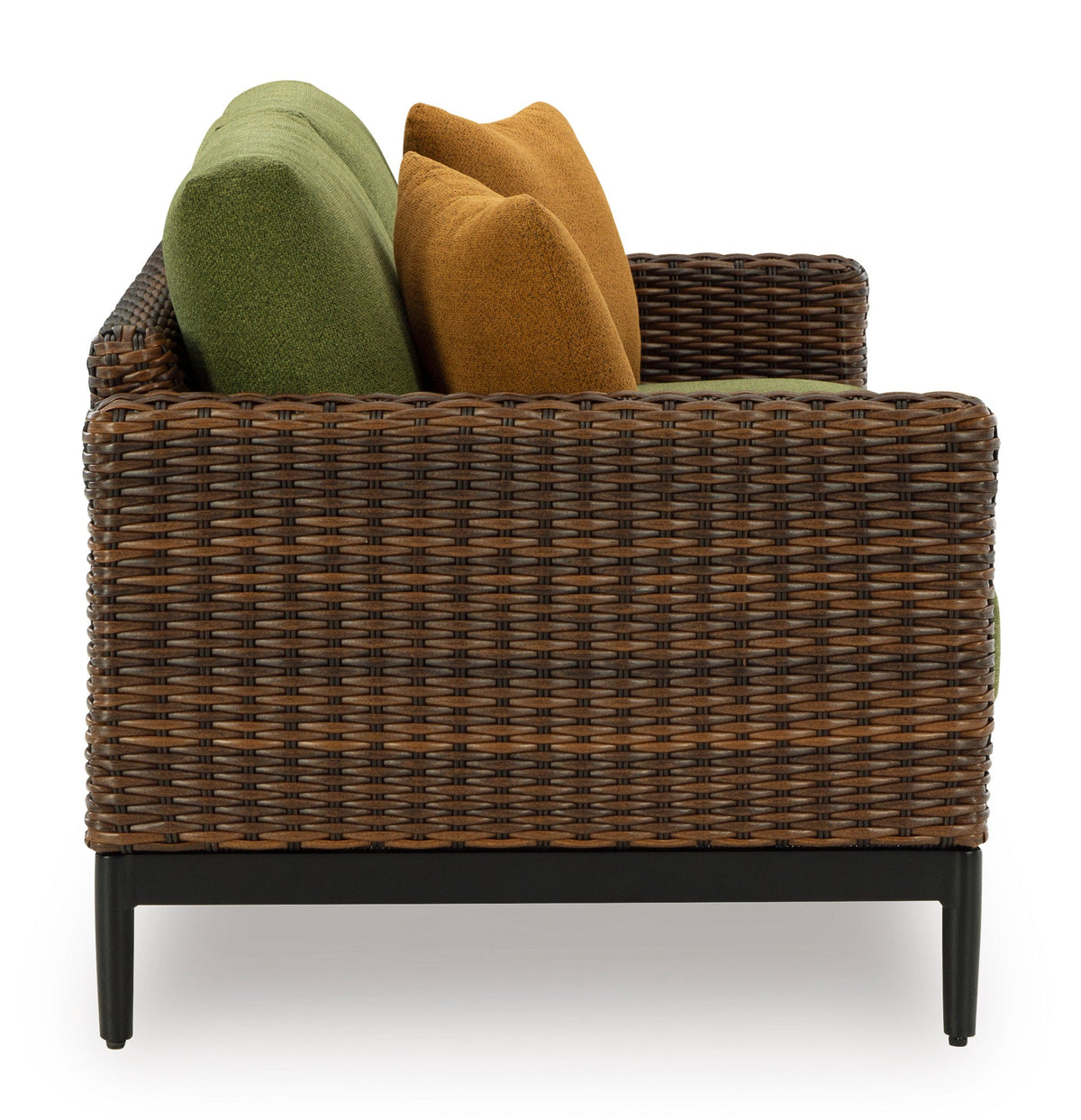 Horizon Hall Outdoor Loveseat with Cushion Outdoor Loveseats & Sofas| Ashley Homestore