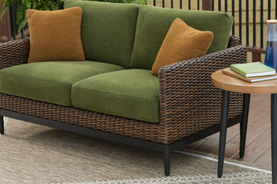 Horizon Hall Outdoor Loveseat with Cushion - Al Rugaib Furniture