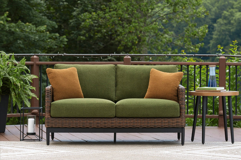Horizon Hall Outdoor Loveseat with Cushion - Al Rugaib Furniture