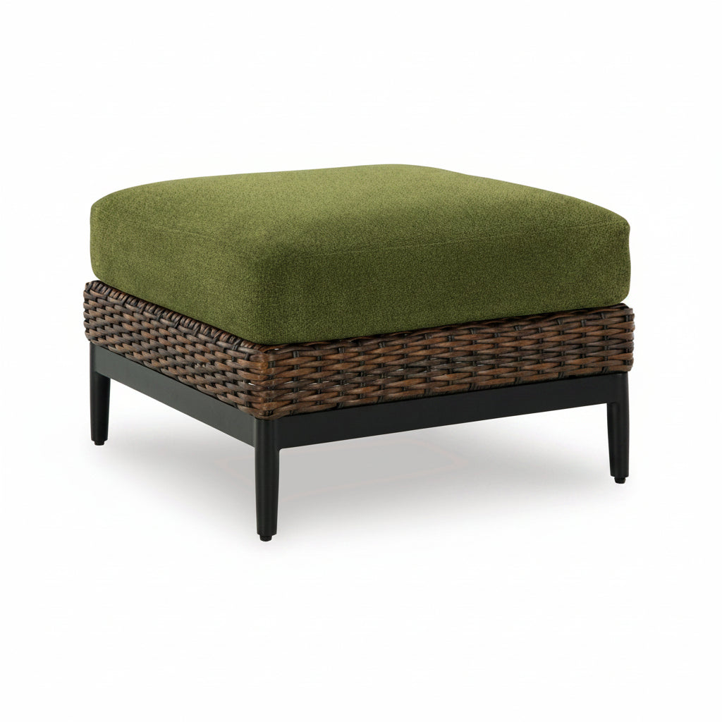 Horizon Hall Outdoor Ottoman with Cushion Outdoor Chairs| Ashley Homestore