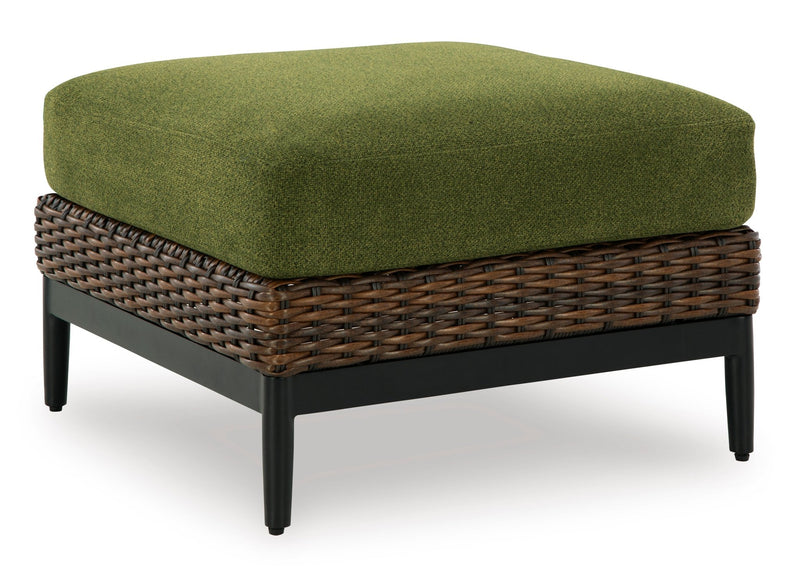 Horizon Hall Outdoor Ottoman with Cushion - Al Rugaib Furniture