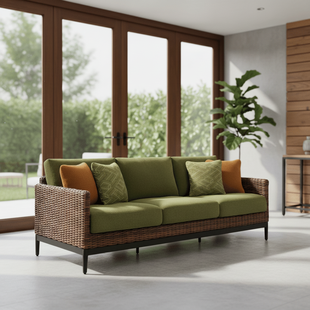Horizon Hall Outdoor Sofa with Cushion Outdoor Loveseats & Sofas| Ashley Homestore