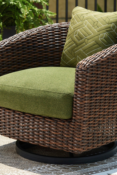 Horizon Hall Outdoor Swivel Lounge Chair with Cushion - Al Rugaib Furniture