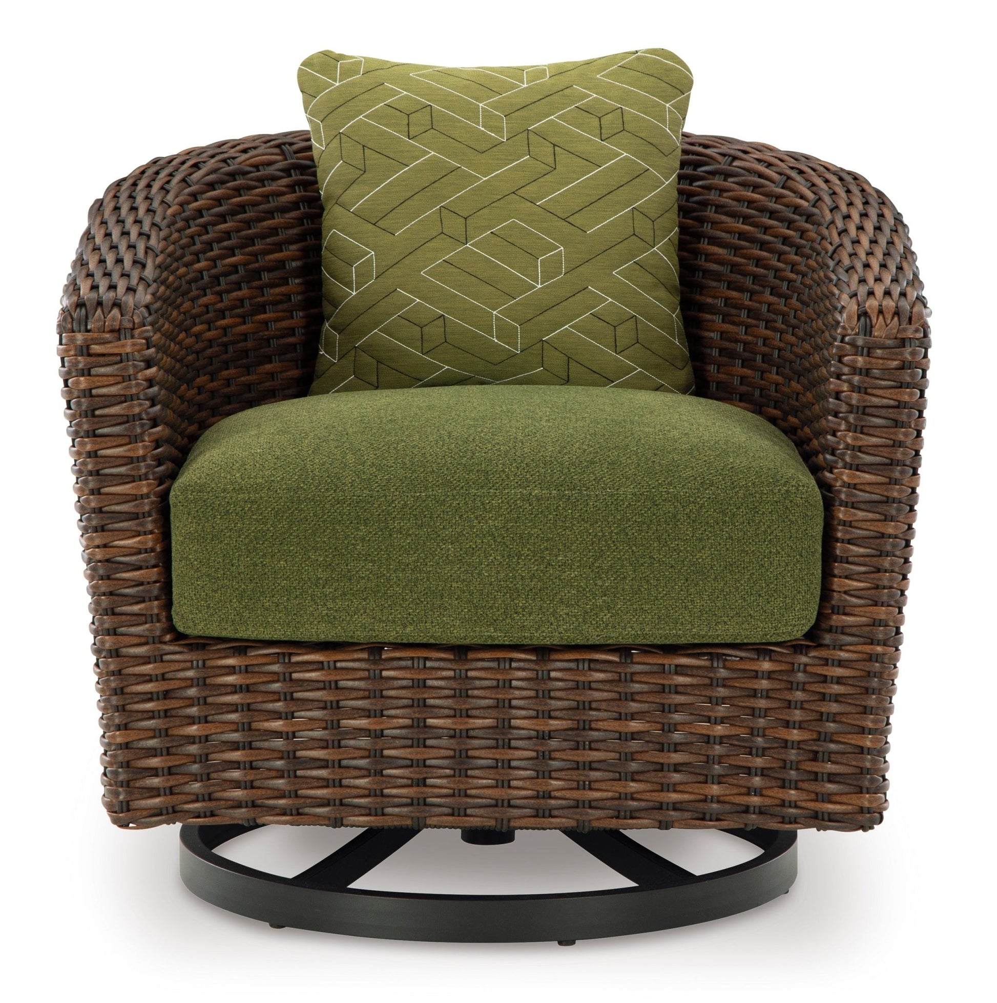 Horizon Hall Outdoor Swivel Lounge Chair with Cushion Outdoor Chairs| Ashley Homestore
