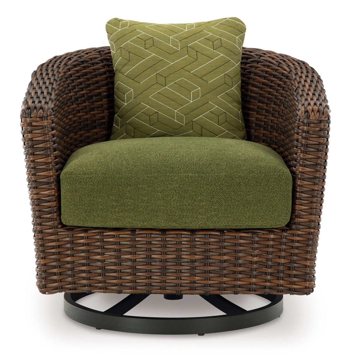 Horizon Hall Outdoor Swivel Lounge Chair with Cushion Outdoor Chairs| Ashley Homestore
