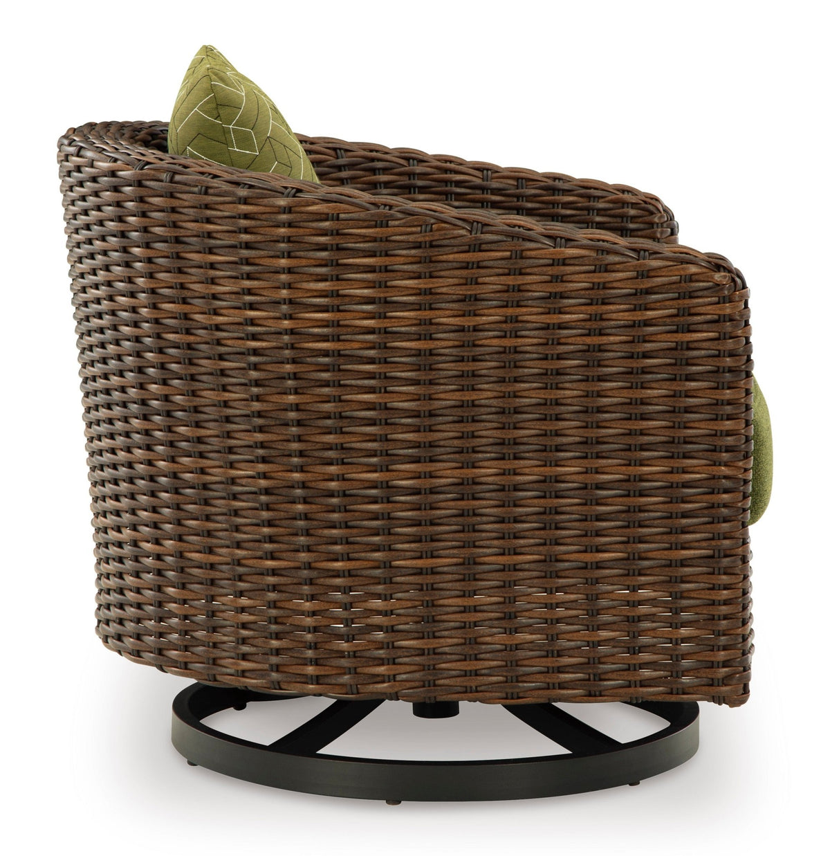 Horizon Hall Outdoor Swivel Lounge Chair with Cushion Outdoor Chairs| Ashley Homestore