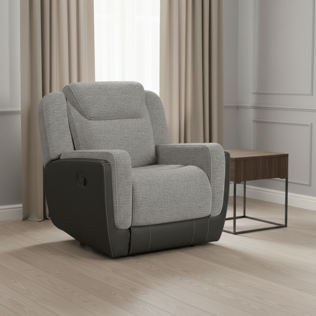 Hornet Glider Motion Recliner in Rancho Grey Recliners| Roots Furniture