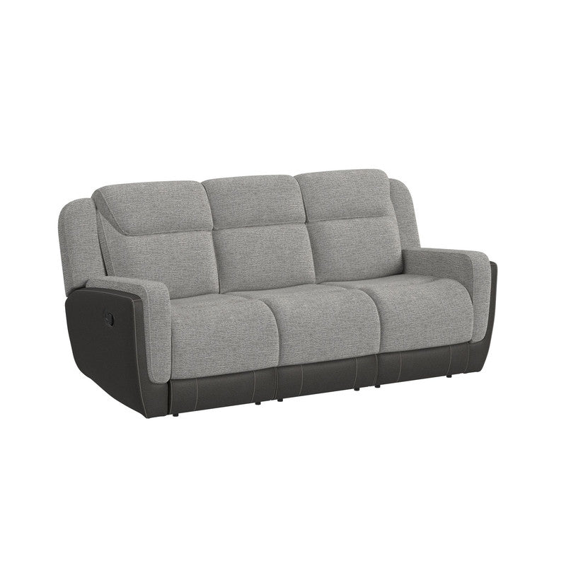 Hornet Motion Sofa in Rancho Grey Recliners| Roots Furniture