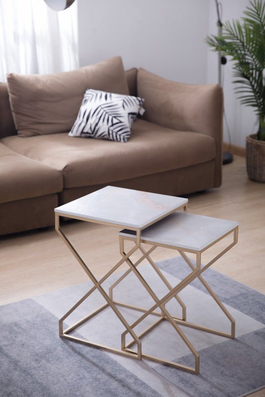 Hour Glass Table Set Accent & End Tables| Crestview