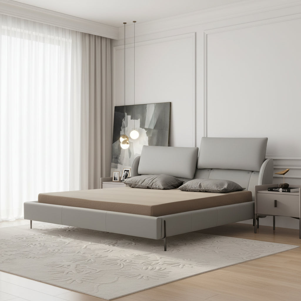 Hugo Grey King Bed Beds| Roots Furniture