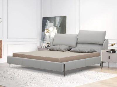 Hugo Grey King Bed - Al Rugaib Furniture