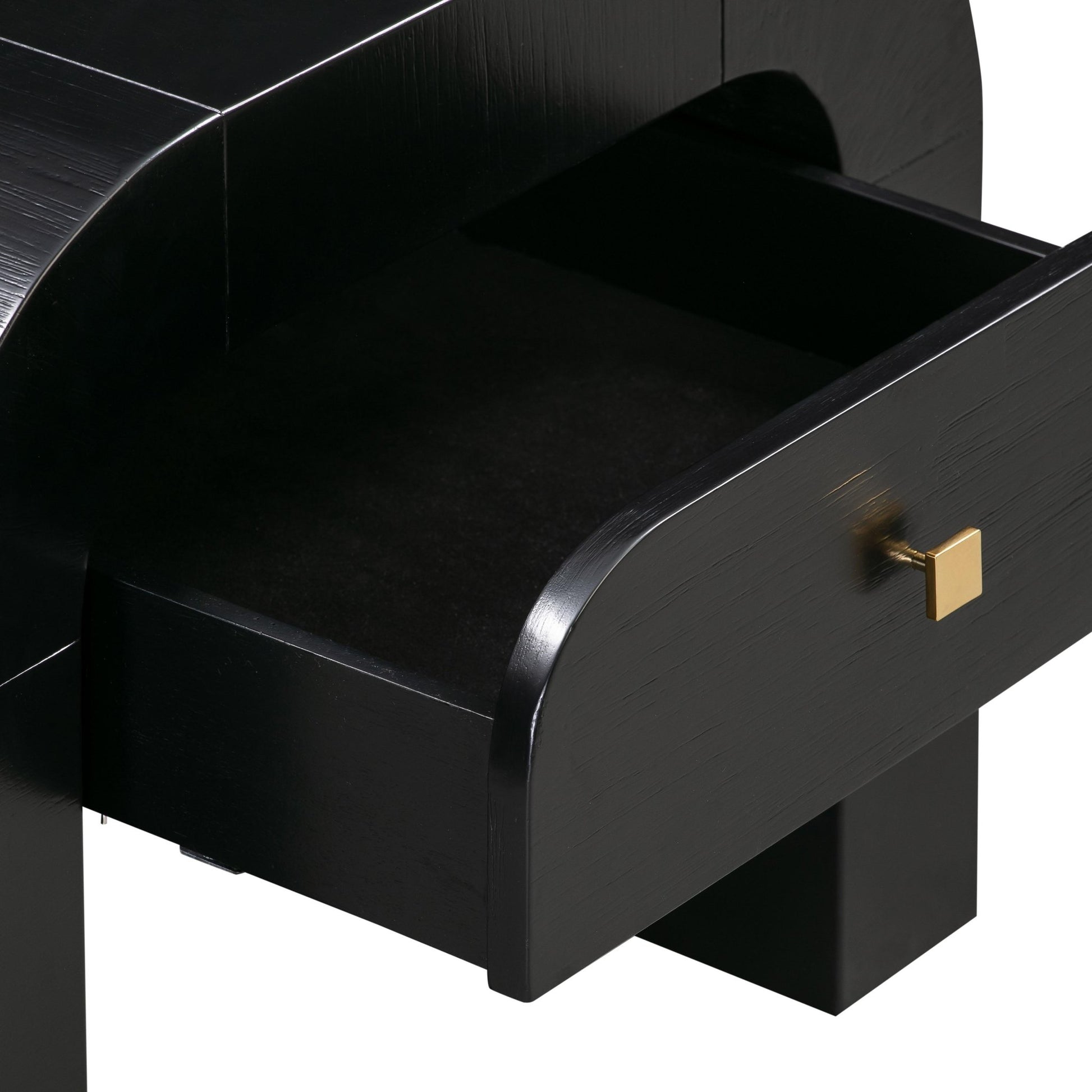 Hump Black Nightstand Nightstands| TOV