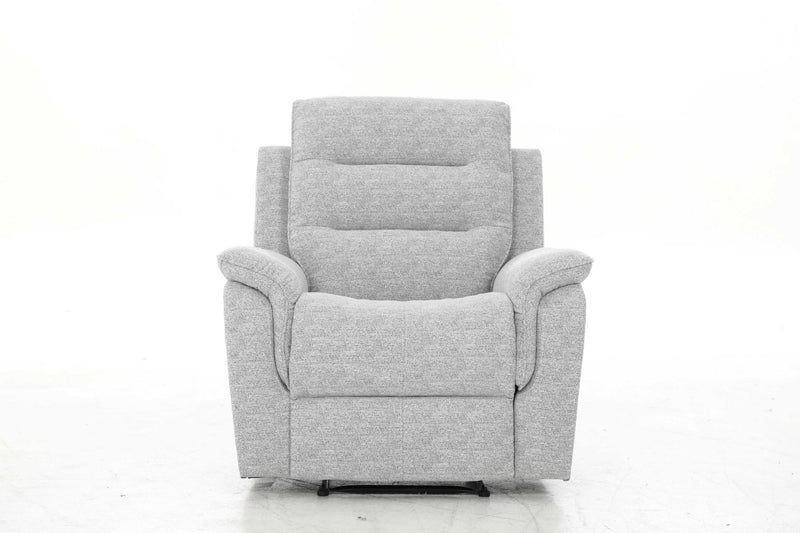 HushGlide Manual Grey Recliner - Al Rugaib Furniture