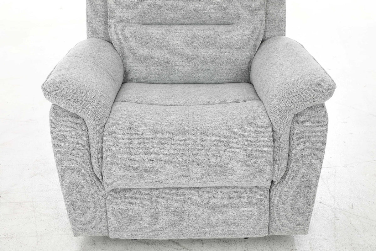 HushGlide Manual Grey Recliner Recliners| Roots Furniture