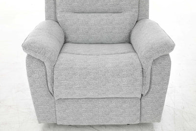 HushGlide Manual Grey Recliner - Al Rugaib Furniture