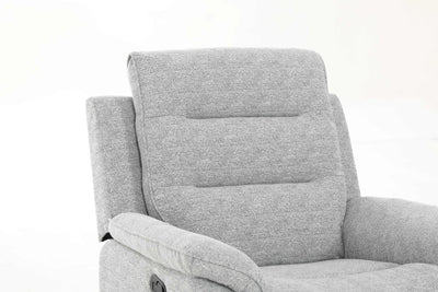 HushGlide Manual Grey Recliner - Al Rugaib Furniture