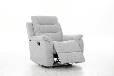 HushGlide Manual Grey Recliner - Al Rugaib Furniture