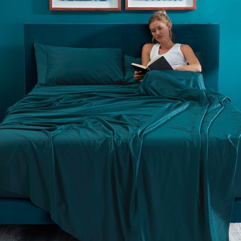 Hyper- Cotton Sheet - Deep Teal Bed Sheets| Bedgear