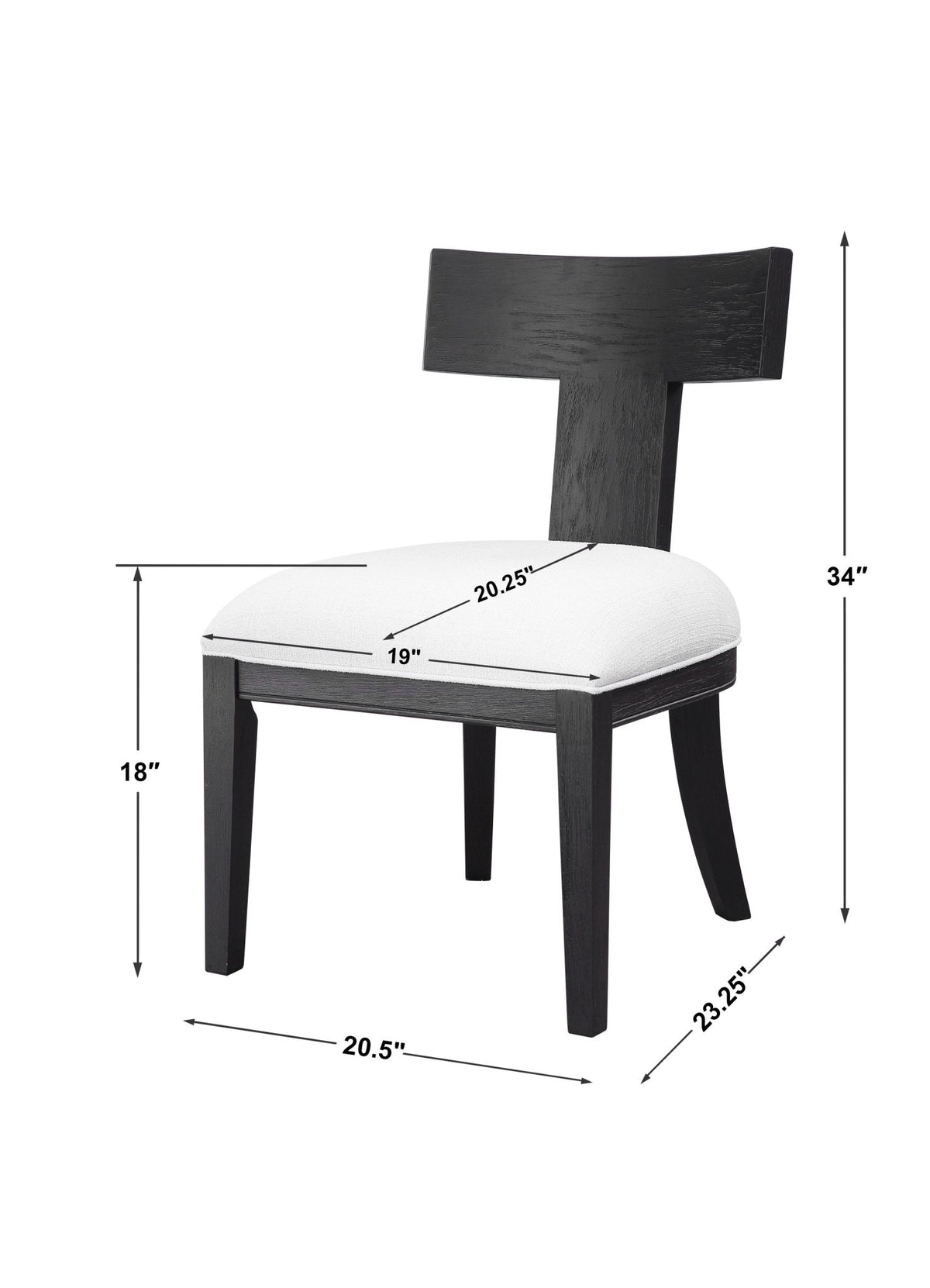 Idris Armless Chair Chairs| Uttermost