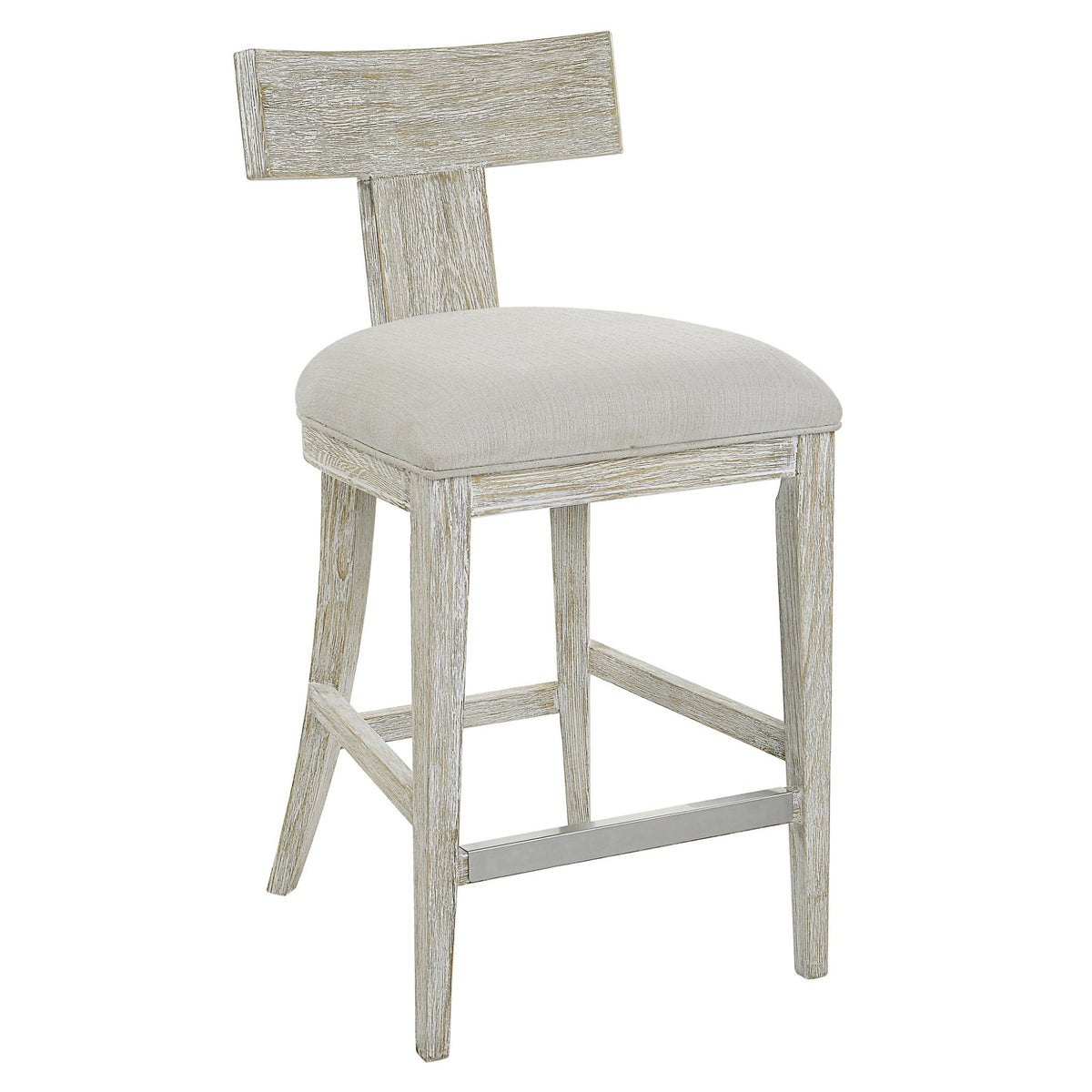 Idris Counter Stool, White Chairs| Uttermost