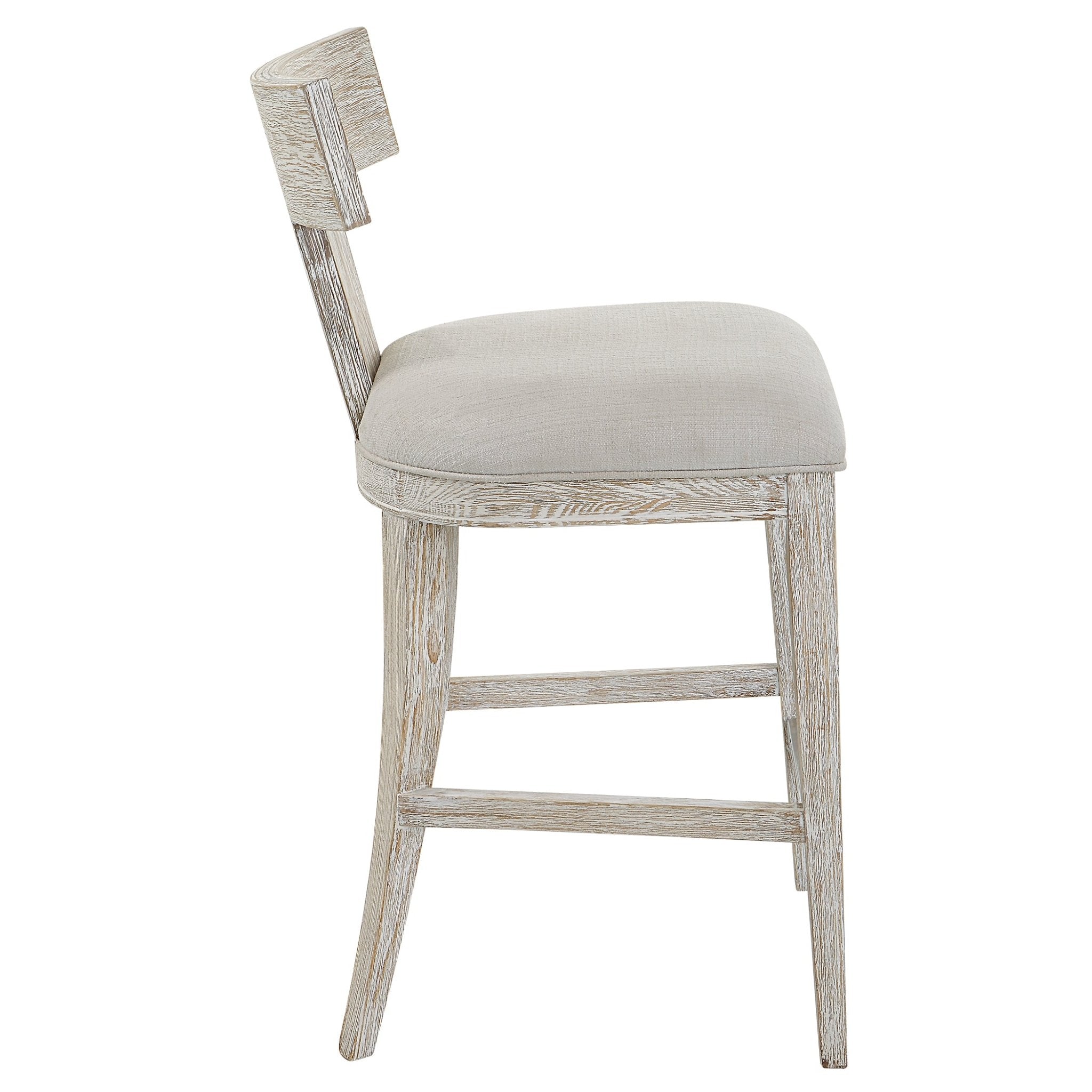 Idris Counter Stool, White Chairs| Uttermost
