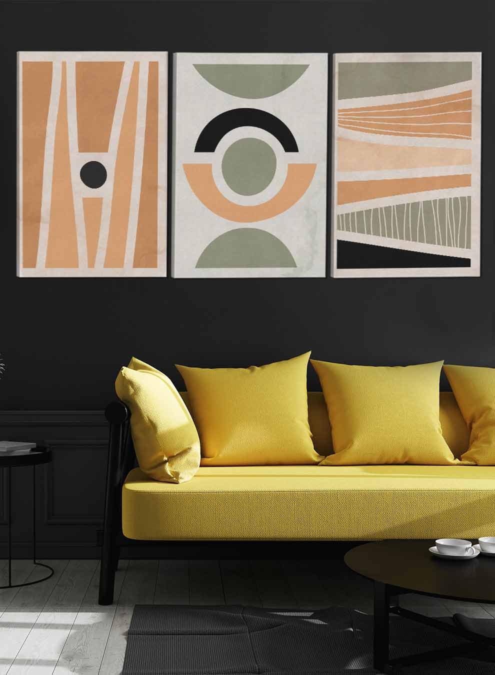 Illustration Abstract Paintings(set of 3) Paintings & Pictures| LOWHA