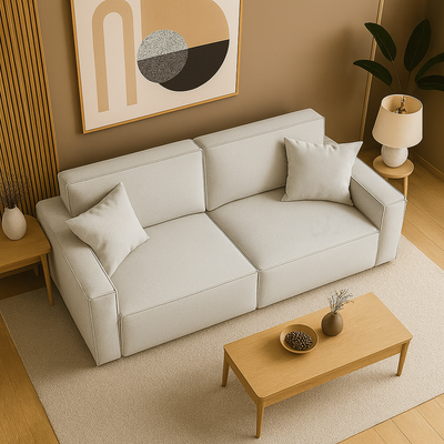 Mals Elegant Modern Sofa-Grey