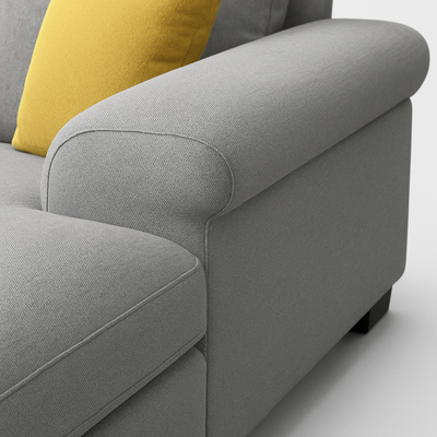 Elegant Grey Corner Sofa