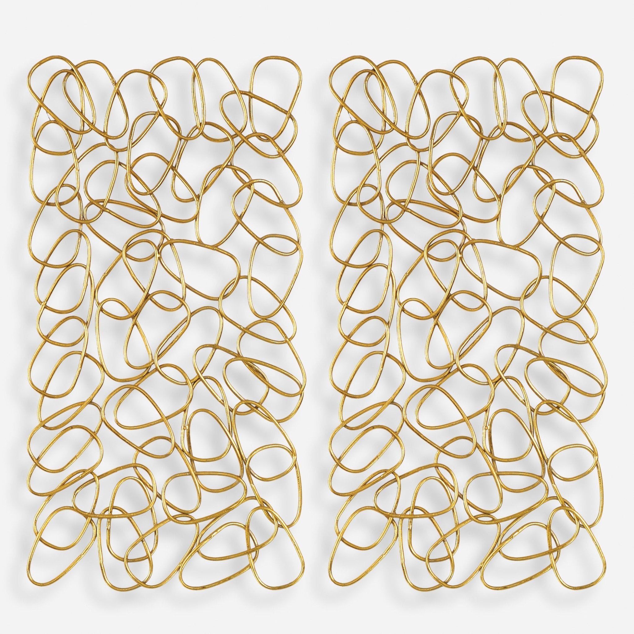 In The Loop Metal Wall Panels, S/2 Wall Art| Uttermost
