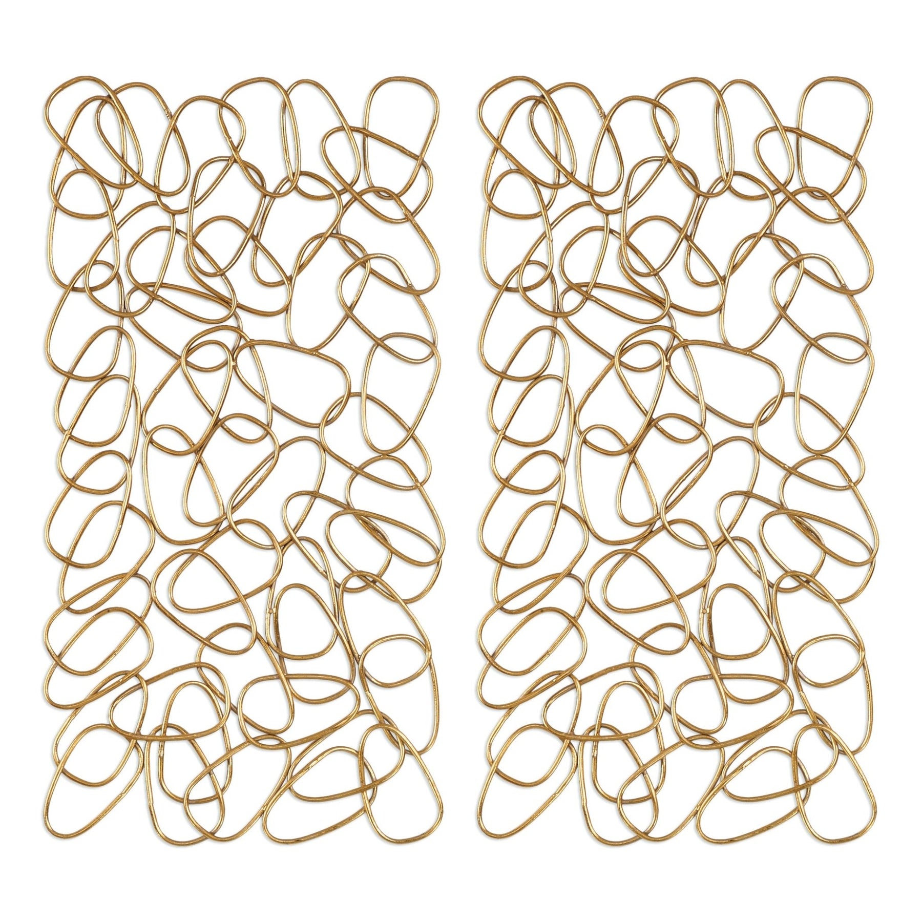 511 Loop Panel In The Loop Metal Wall Panels, S/2 - Al Rugaib Furniture