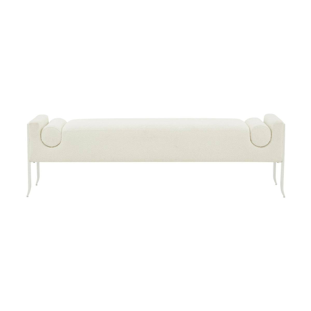 Ines Cream Boucle Bench Benches| TOV