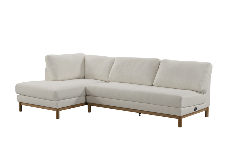 Hargrove Beige Sectional Left Chaise
