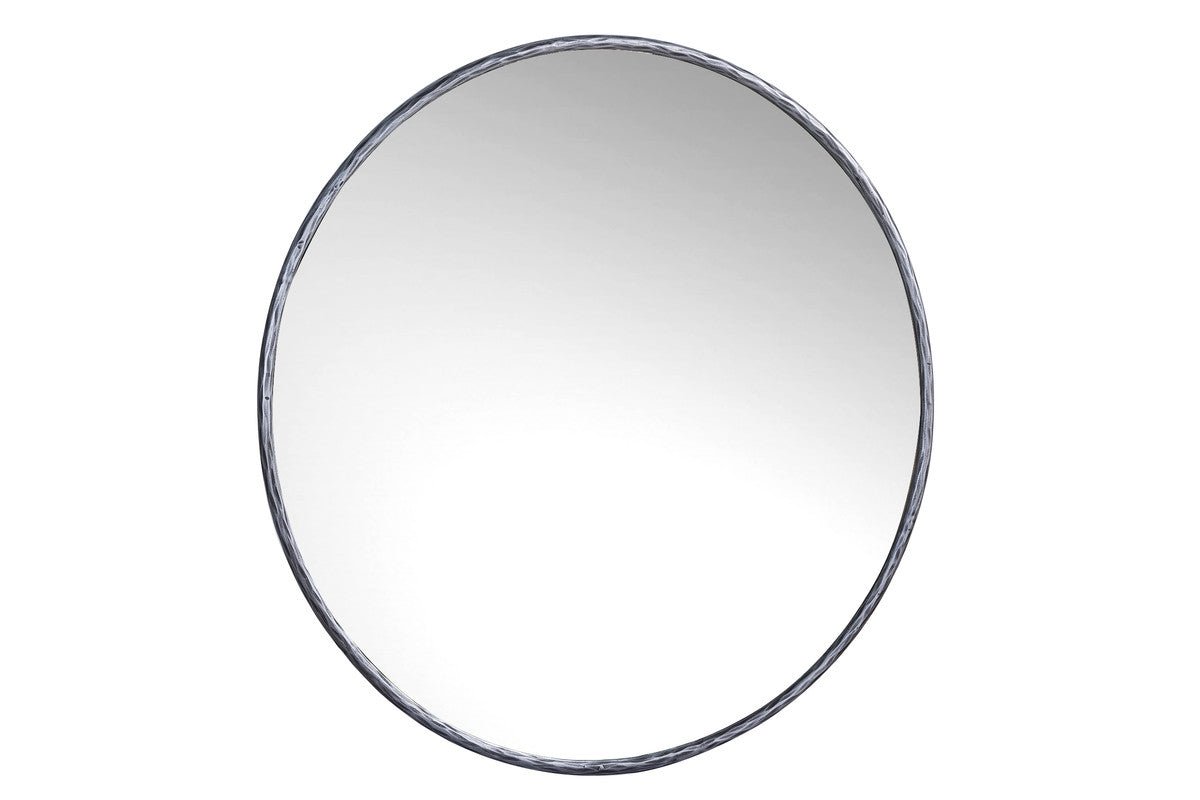 iron Round mirror- Gold-Larg - Silver