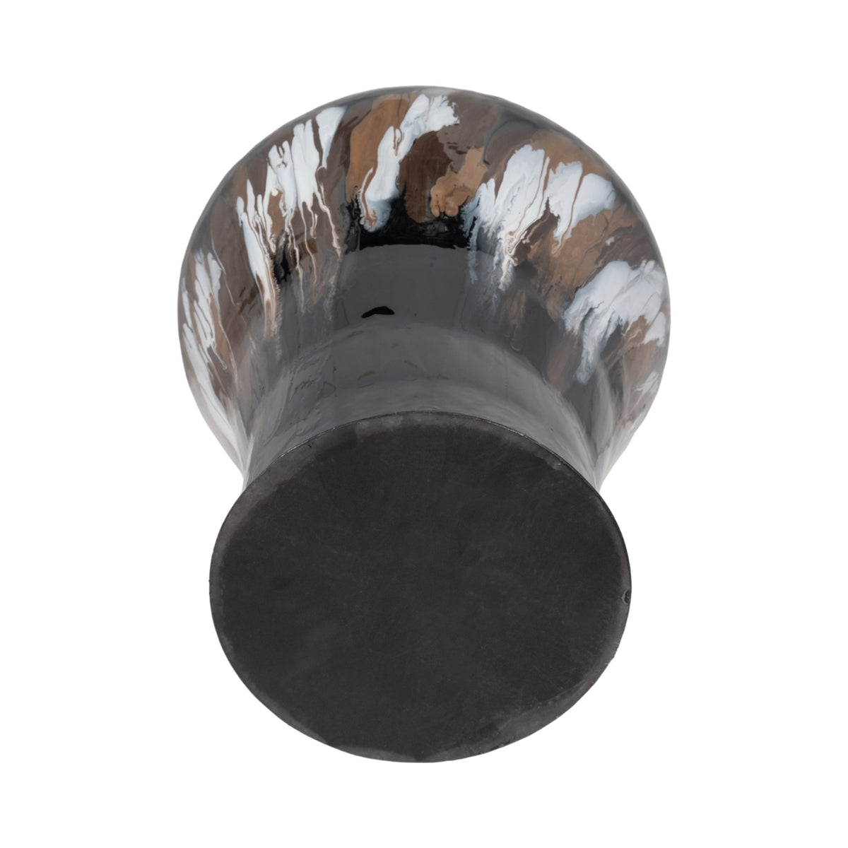 IRON,25"H,OVAL STAIN VASE,BLACK Vases and Jars| Sagebrook Home