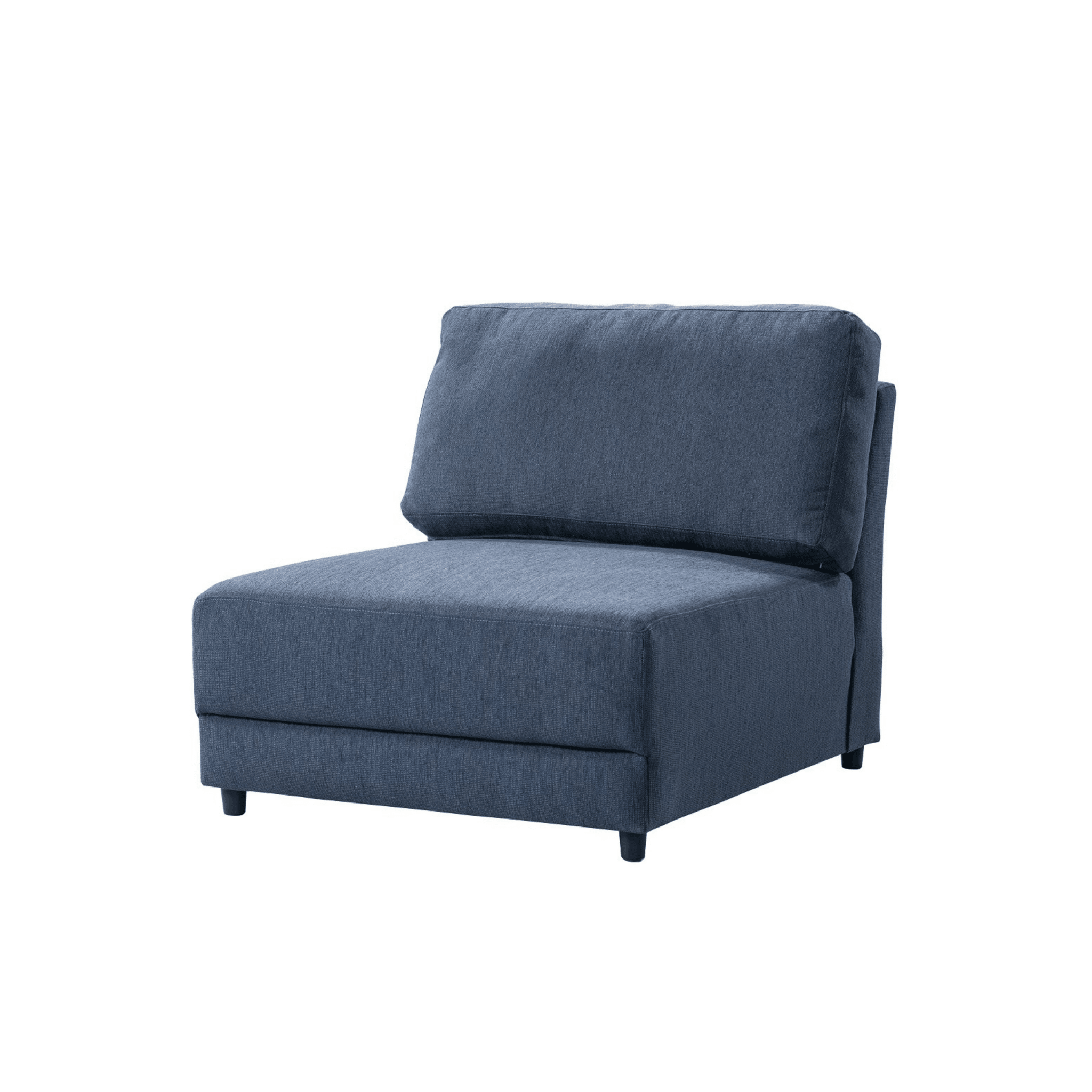 Isabella Blue Armless Chair W86 Sectionals| Roots Furniture