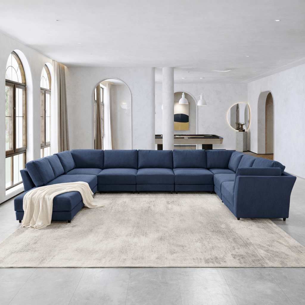 Isabella Blue Sectional Sectionals| Roots Furniture