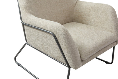 Iscaro Biege Arm Chair - Al Rugaib Furniture