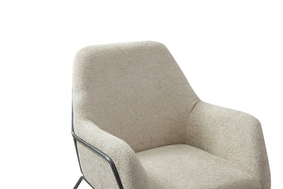 Iscaro Biege Arm Chair - Al Rugaib Furniture