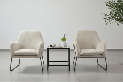 Iscaro Biege Arm Chair - Al Rugaib Furniture