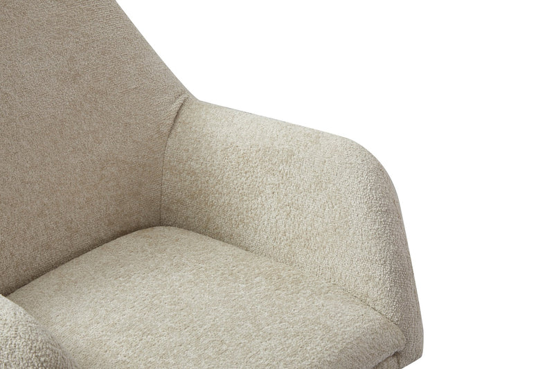 Iscaro Biege Arm Chair - Al Rugaib Furniture