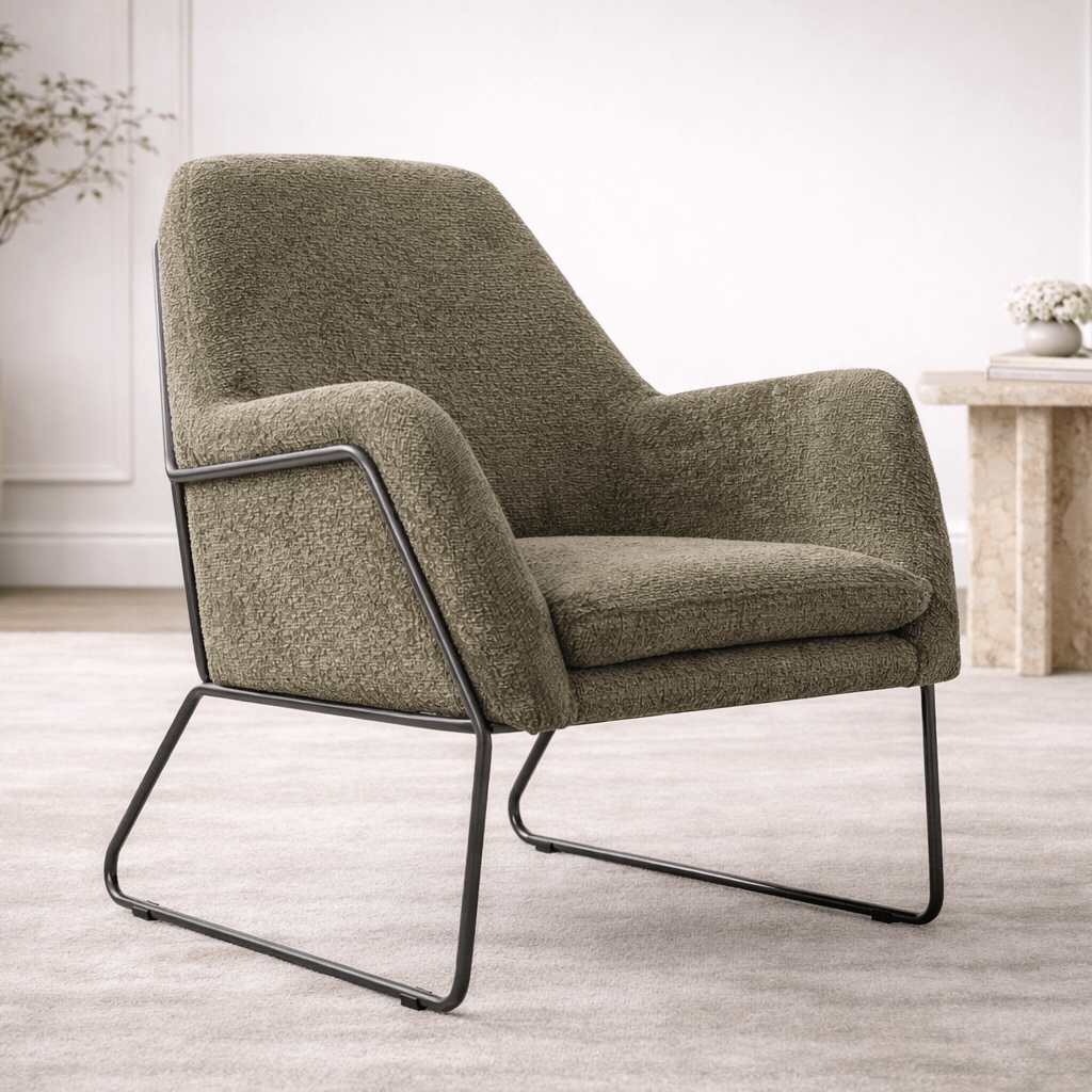 Iscaro Olive Arm Chair Chairs| Roots Furniture