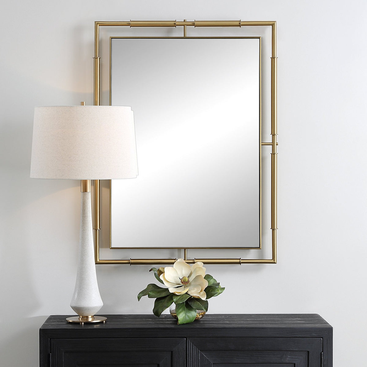 It's All Connected Rectangle Brass Mirror Mirrors| Uttermost