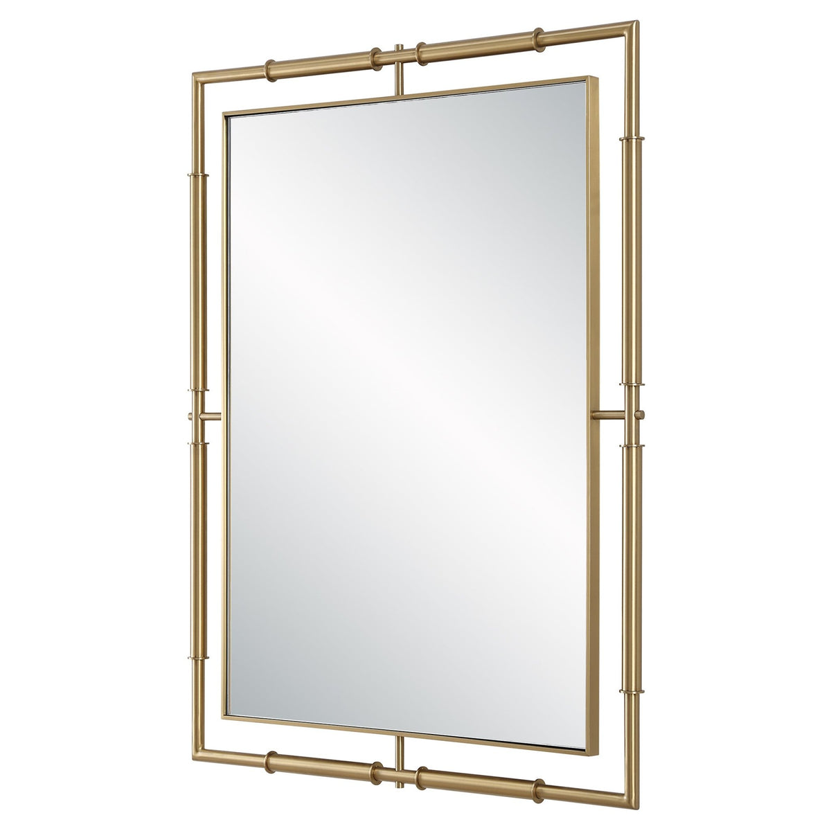 It's All Connected Rectangle Brass Mirror Mirrors| Uttermost