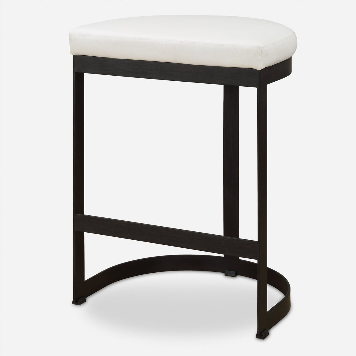 Ivanna White Counter Stool Stools| Uttermost