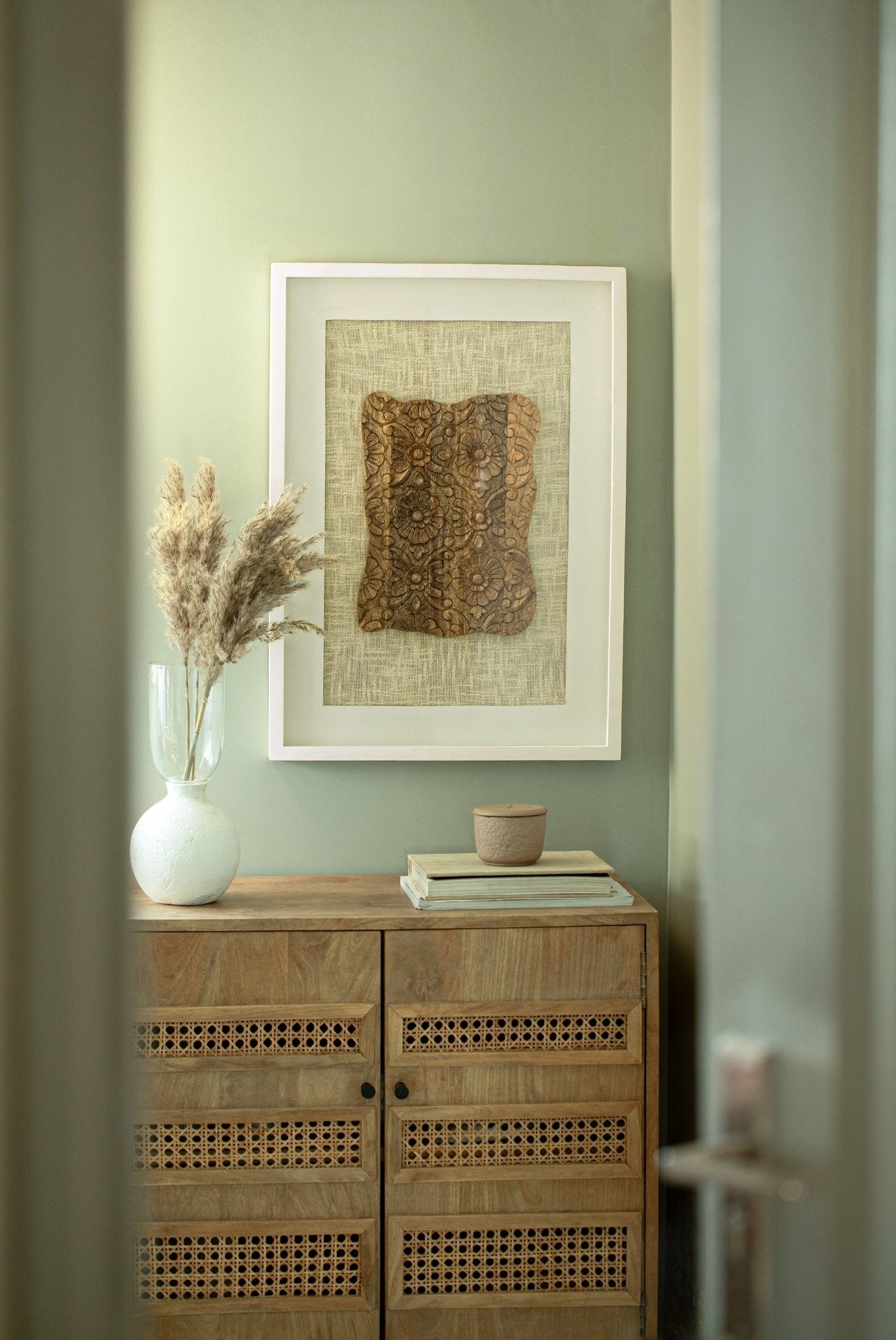 Izmil Carved Wooden Wall Panel 1 Wall Art| Roots Furniture