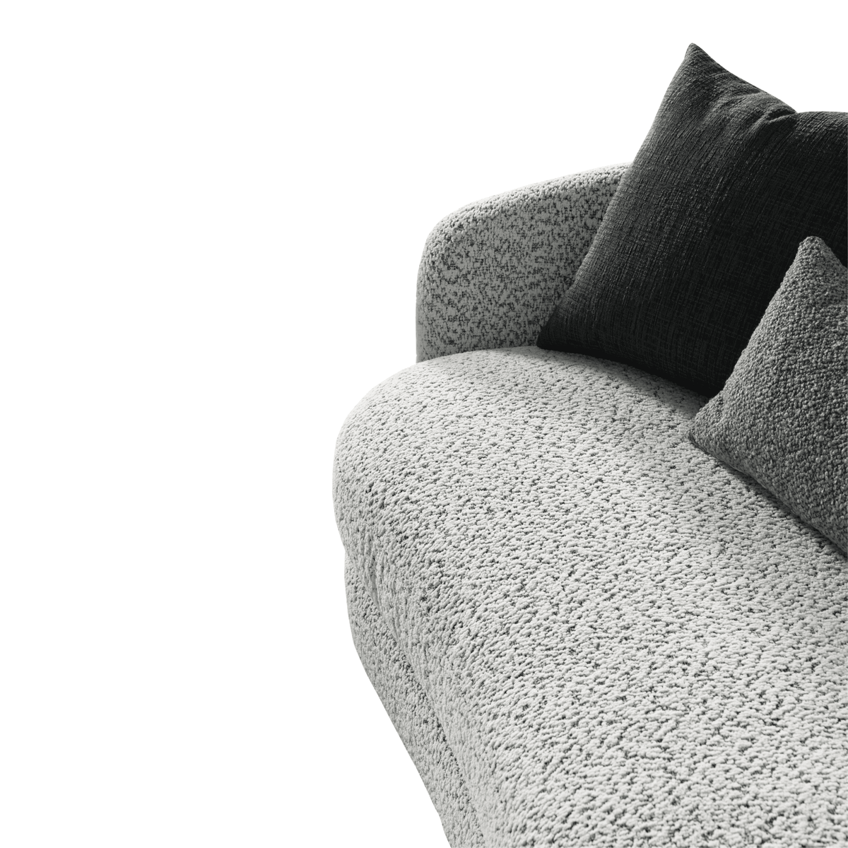 Jamie Grey Boucle 4-Seater Sofa (264cm) XL Sofas| Roots Furniture